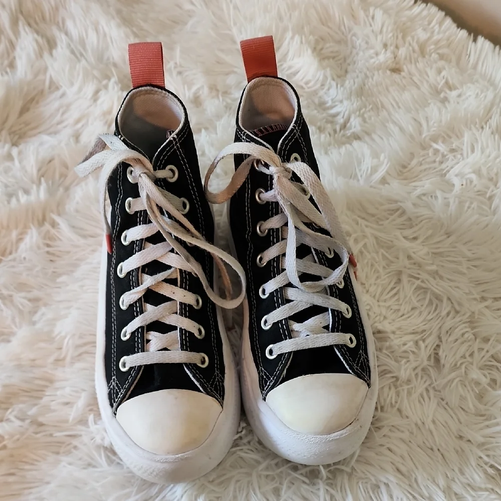 Converse All Star Black High-Top Sneakers with White Laces